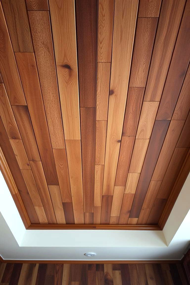Eco friendly Reclaimed Wood Tray Ceiling - 24 tray ceiling ideas