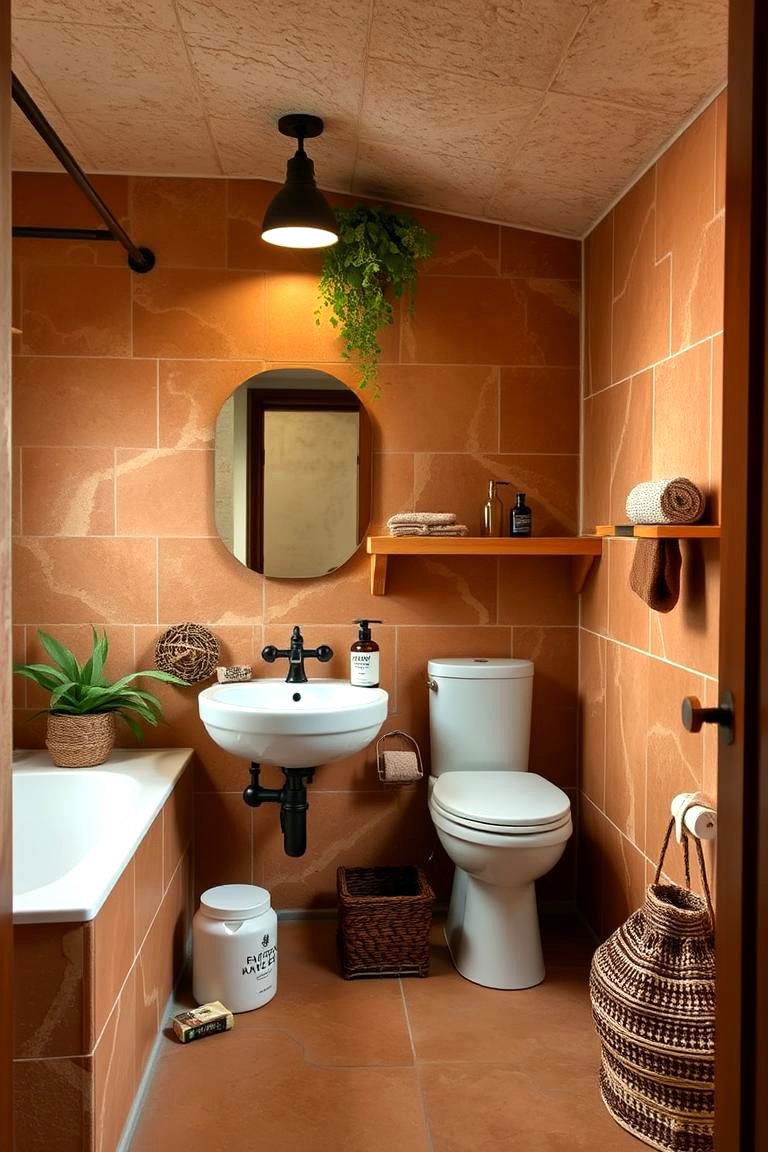 Eco friendly Terracotta Design - 24 Terracotta Bathroom Ideas