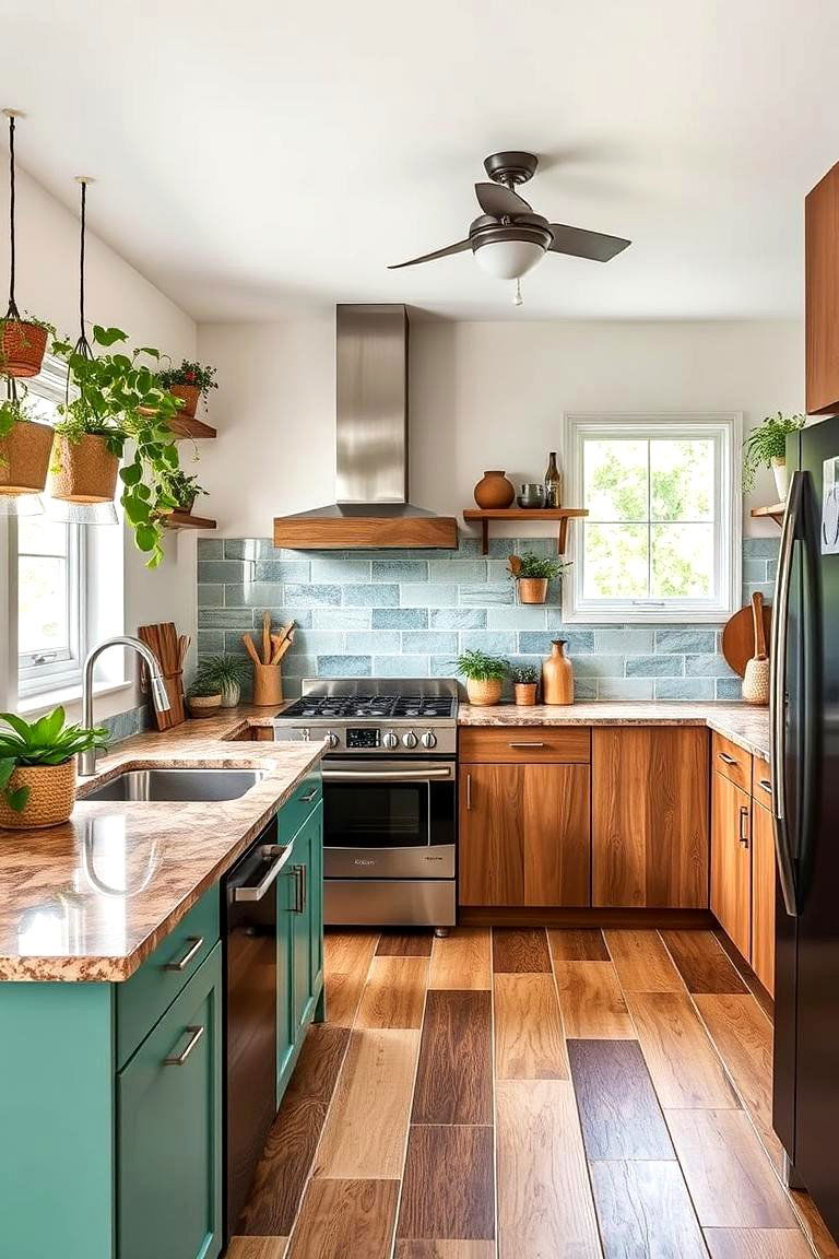 Eco friendly and Sustainable Materials - 24 Transitional Kitchen Ideas