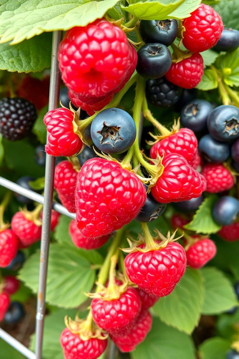 Edible Berry Patch - 24 Simple Fence Line Landscaping Ideas