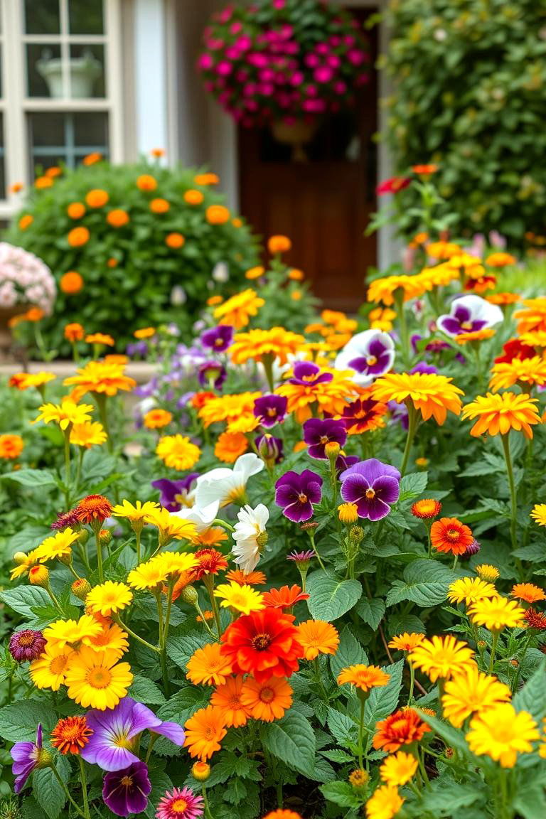 Edible Blossoms Plan - 24 Front Yard Flower Bed Ideas