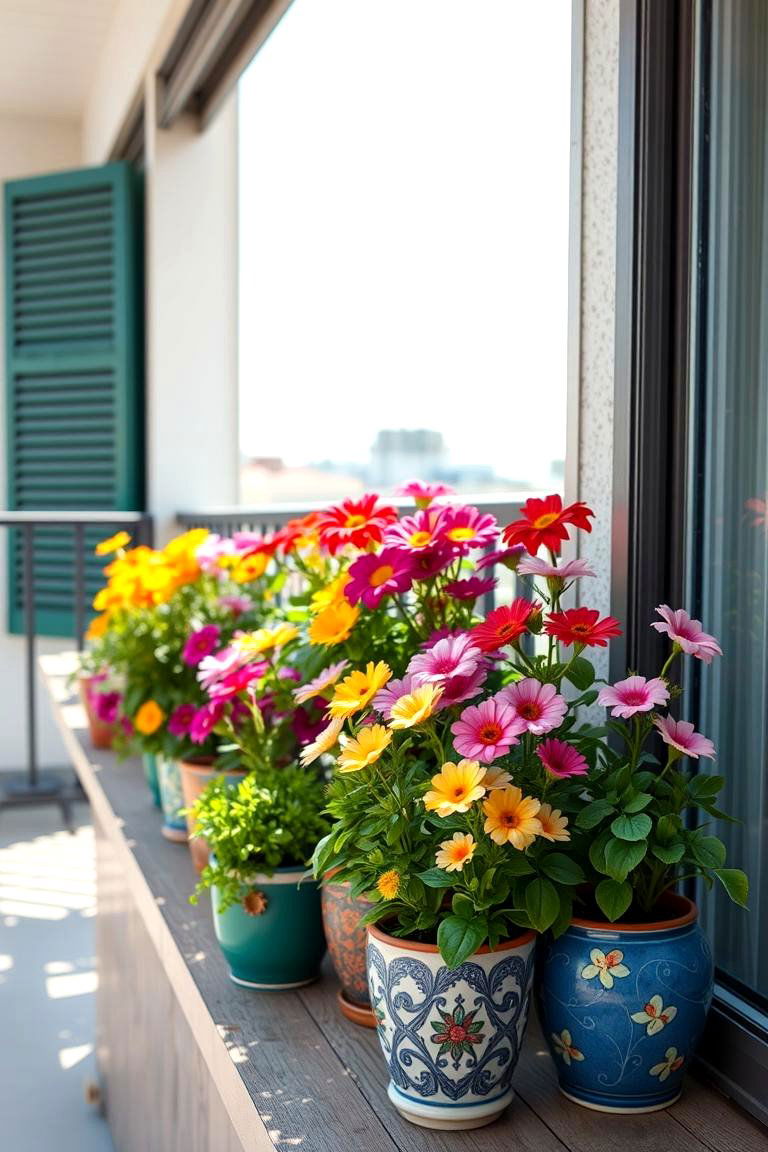 Edible Flower Arrangement - 24 Green Balcony Ideas