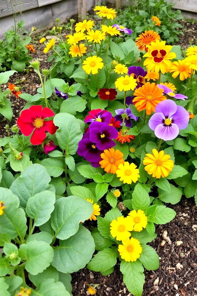 Edible Flower Bed - 24 Flower Bed Ideas