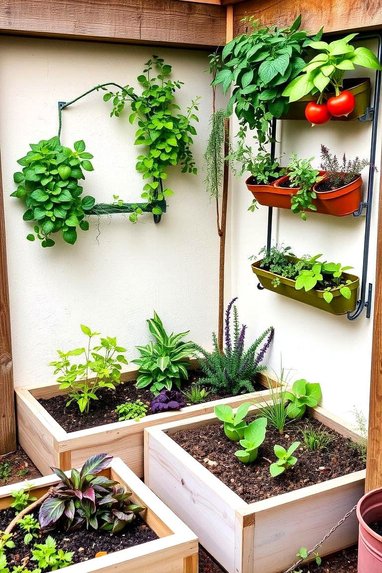 Edible Garden Nook - 24 Small Walled Garden Ideas
