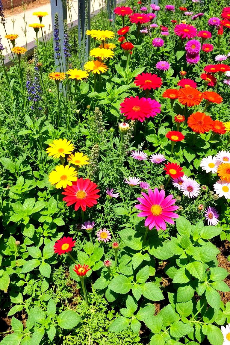Edible Herb and Flower Combination - 24 Front Yard Texas Flower Bed Ideas
