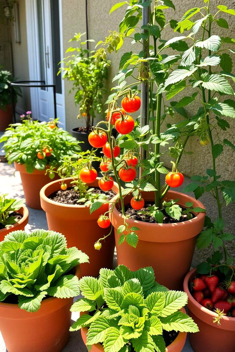 Edible Patio Vegetable Patch - 24 Patio Small Garden Ideas