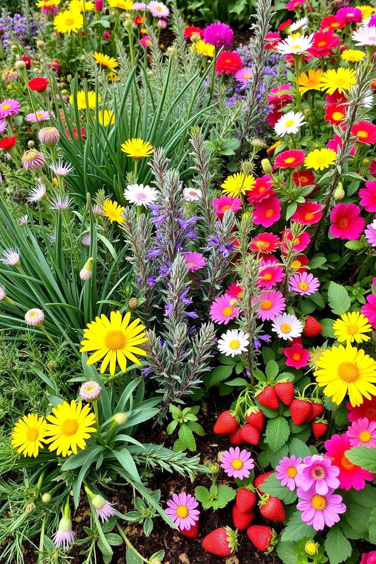 Edible Perennial Accents - 24 Perennial Flower Bed Ideas