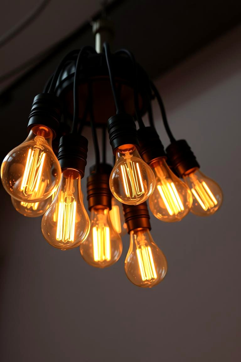 Edison Bulbs - 24 Industrial Decor Ideas