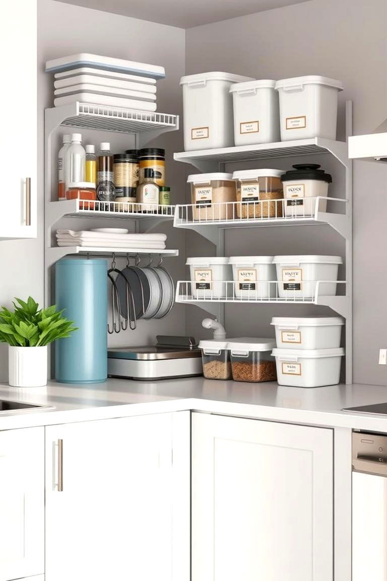 Efficient Cleaning Hub - 24 Kitchen Corner Ideas