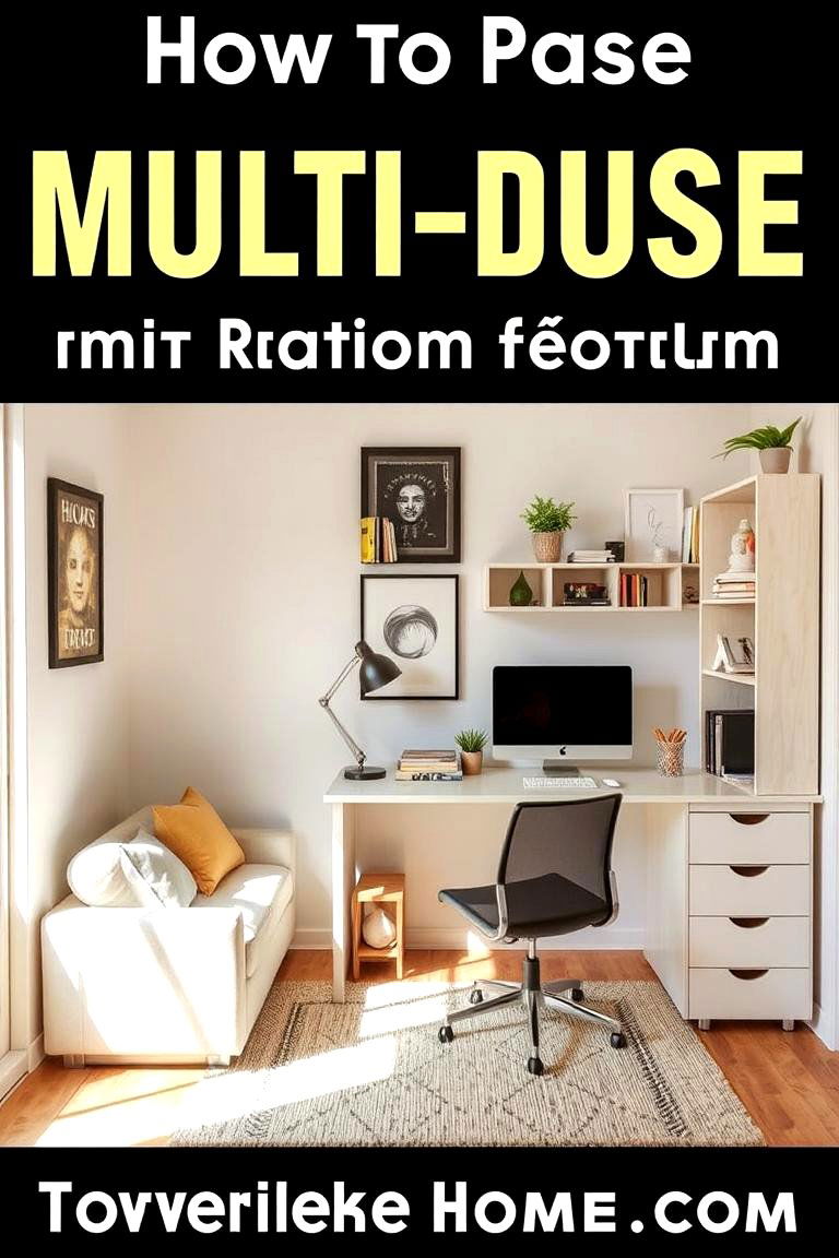Efficient Multi Use Room Setup - 24 Budget Home Office Ideas