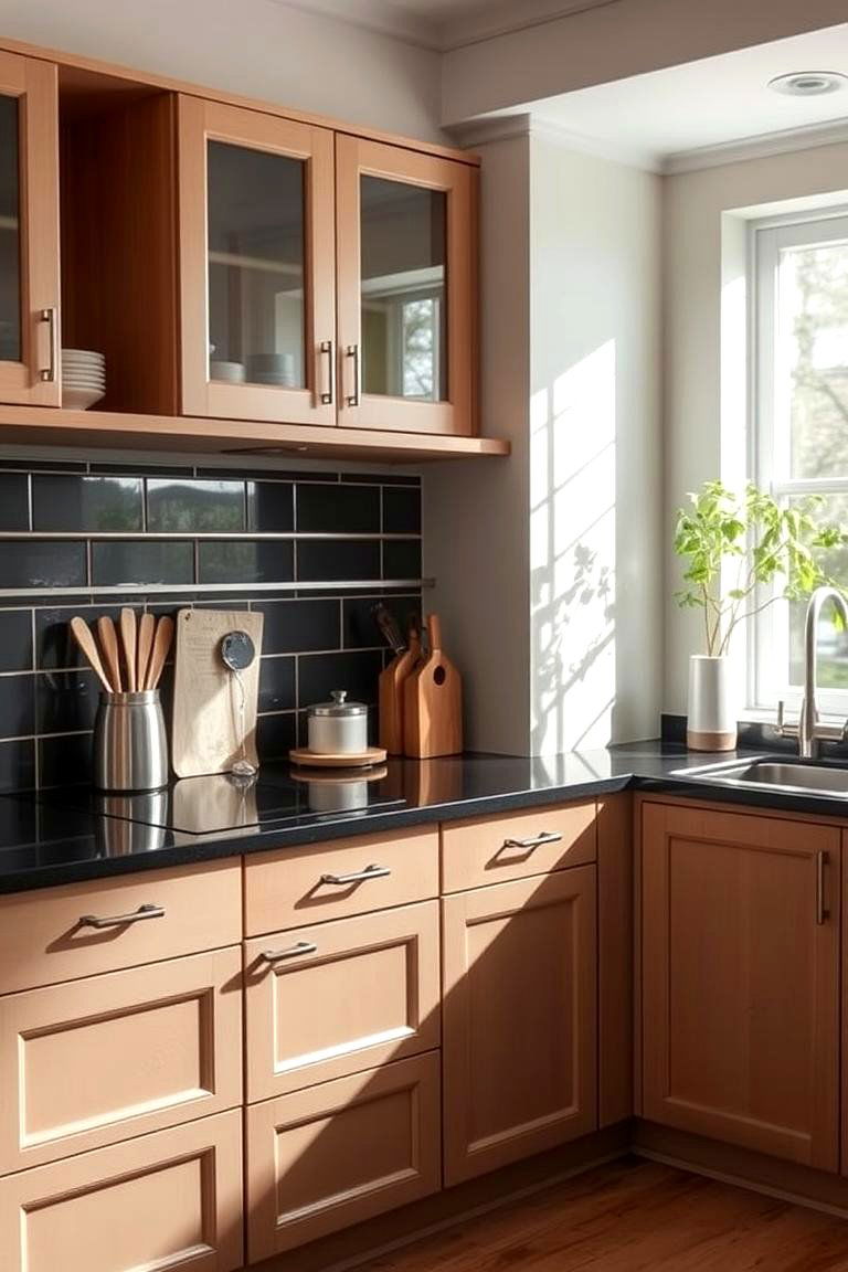 Effortless Maintenance - 24 Black Kitchen Countertops