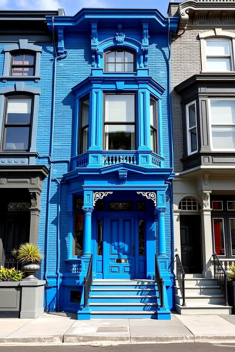Electric Blue Energy - 24 blue victorian house colors