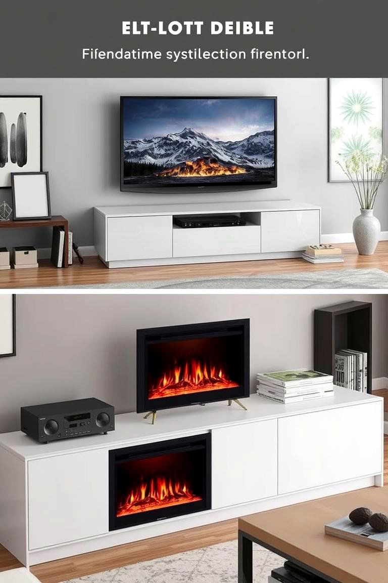 Electric Fireplace TV Stand - 24 Electric Fireplace Ideas