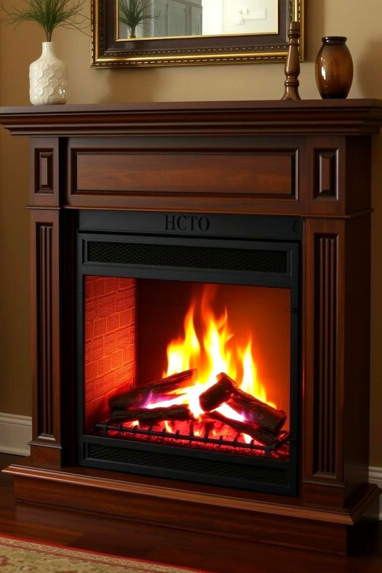 Electric Fireplace in a Traditional Style - 24 Electric Fireplace Ideas