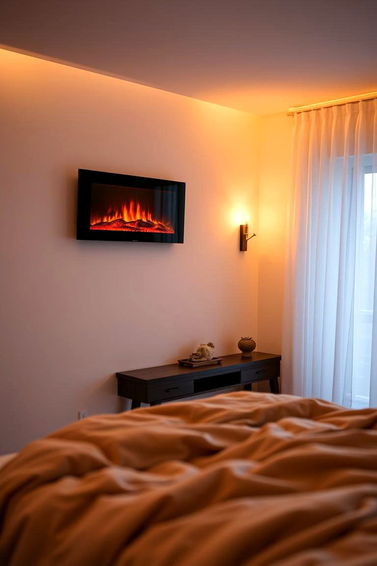 Electric Fireplace in the Bedroom - 24 Electric Fireplace Ideas