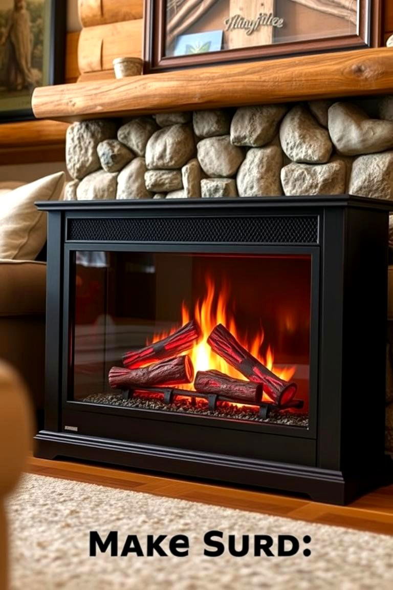Electric Fireplace with Logs - 24 Electric Fireplace Ideas