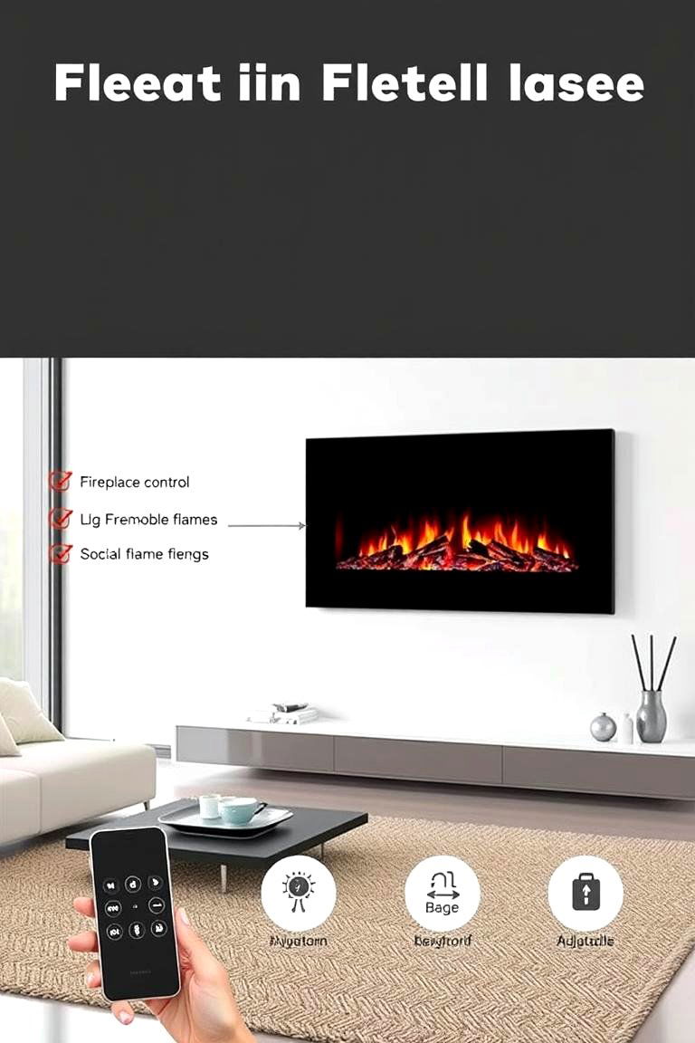 Electric Fireplace with Remote - 24 Fireplace Ideas