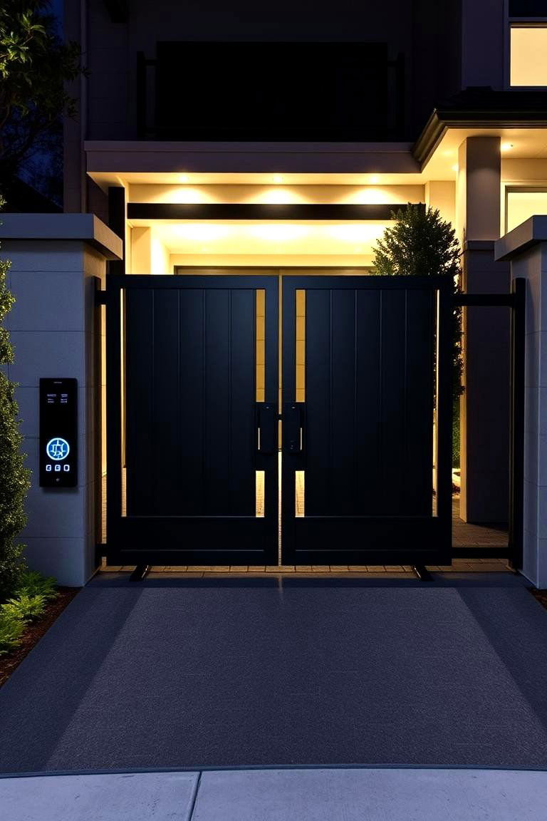 Electric Powered Gate for Ultimate Convenience - 24 Fence Gate Ideas