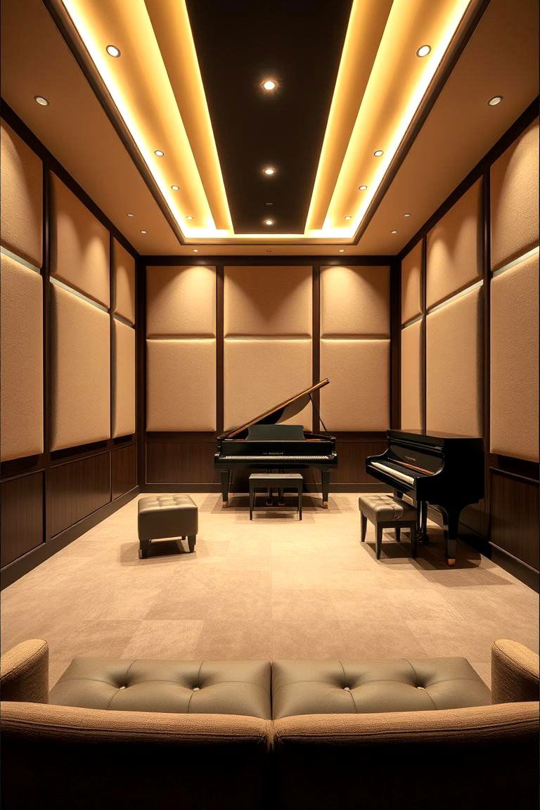 Elegant Acoustic Setup - 24 Piano Room Ideas