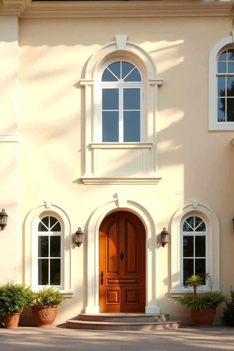 Elegant Arched Doorways and Windows - 24 Mediterranean House Exterior Ideas