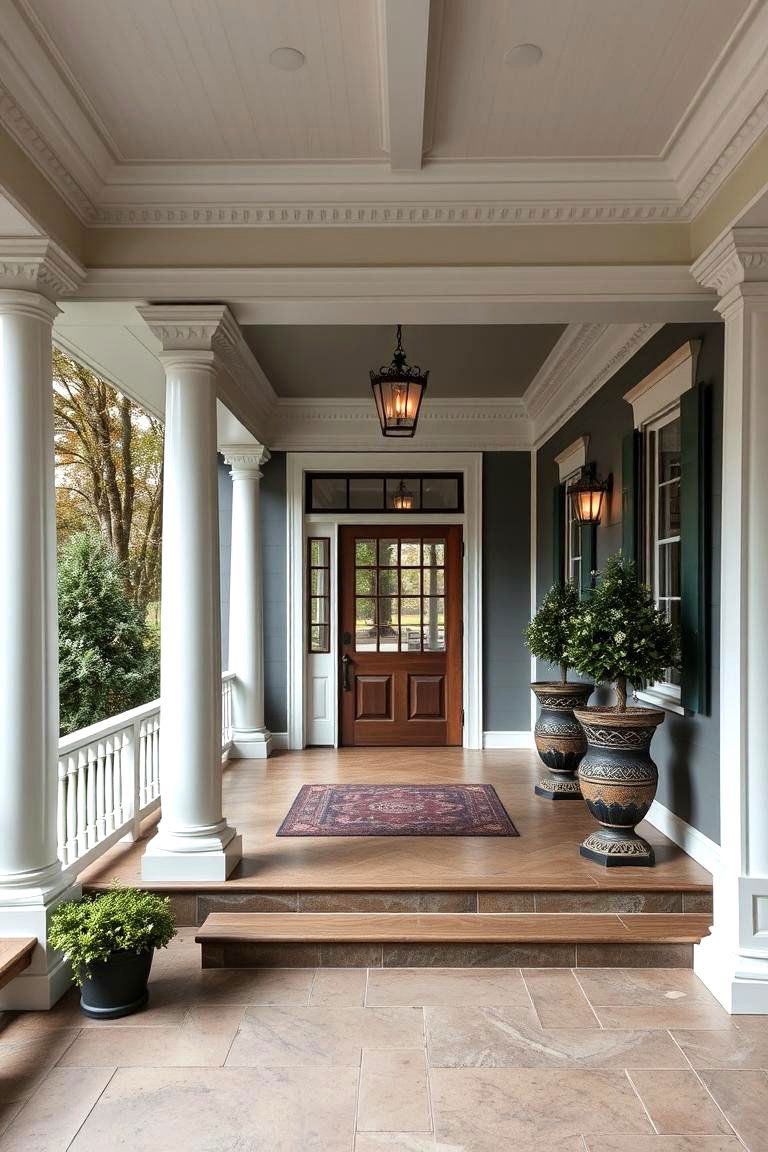 Elegant Architectural Porch - 24 Three Season Porch Ideas