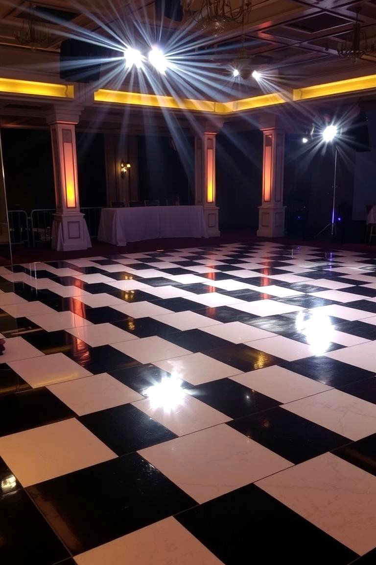 Elegant Art Deco Dance Floor - 24 Art Deco Wedding Ideas