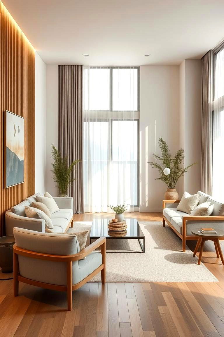 Elegant Bamboo Accents - 24 Chinoiserie Living Room Ideas