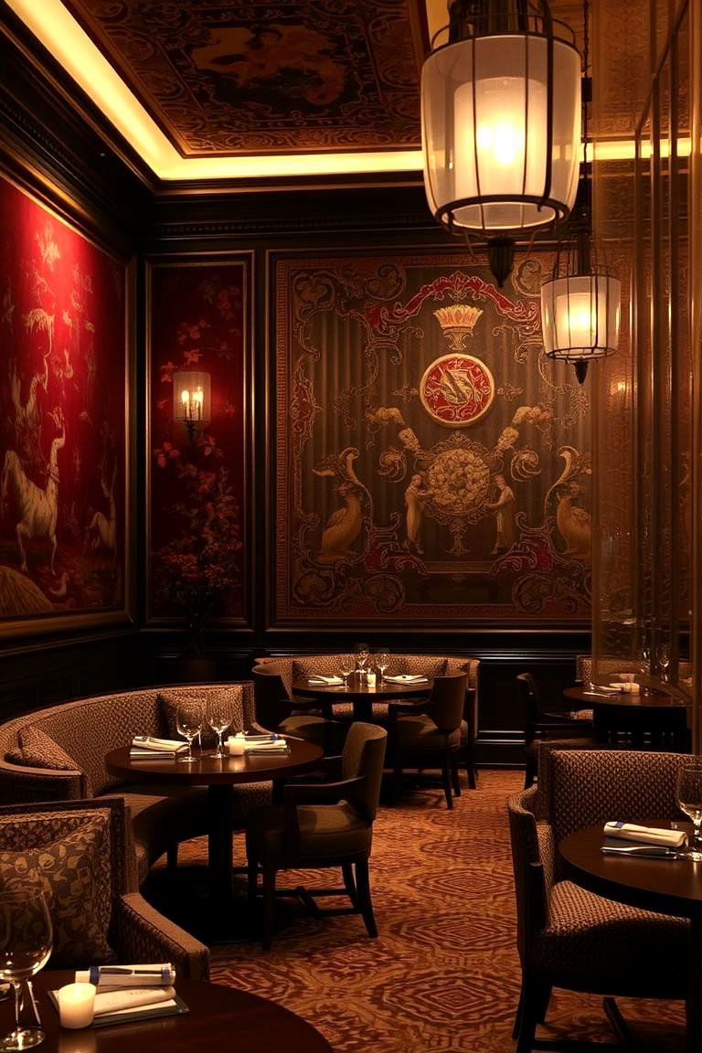 Elegant Blood Tinged Tapestries - 24 Vampire Bedroom Ideas