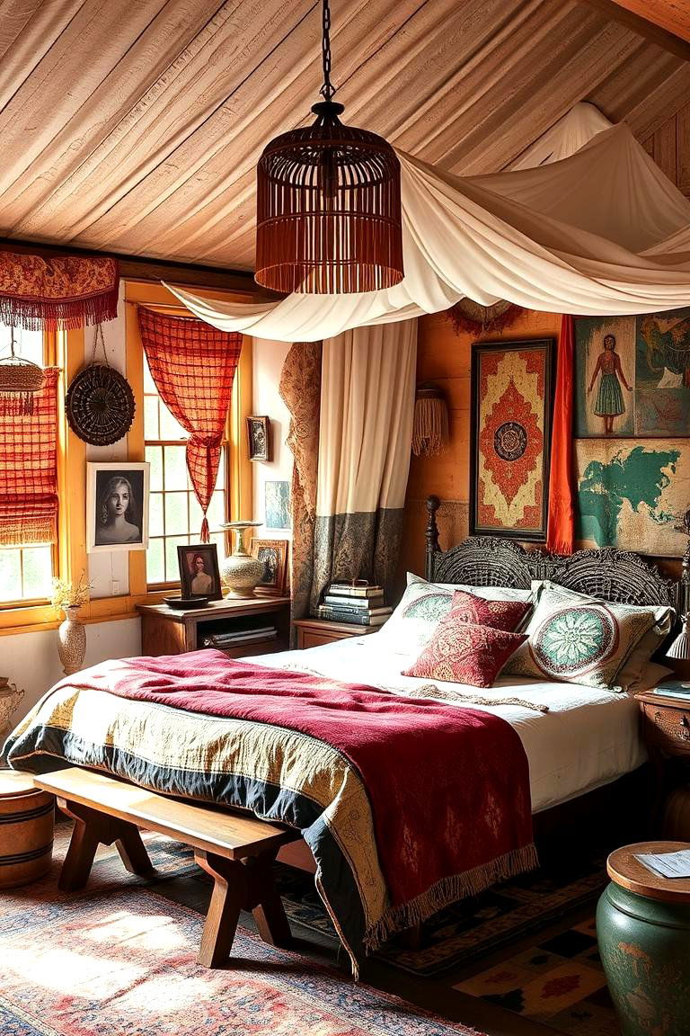 Elegant Bohemian Retreat - 24 Bedroom Ideas for Women