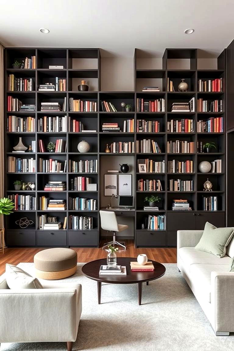 Elegant Bookshelf Divider - 24 Room Divider Ideas