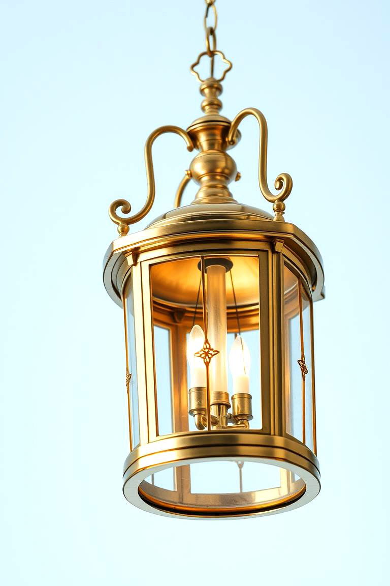 Elegant Brass Lantern - 24 Lantern Centerpiece Ideas