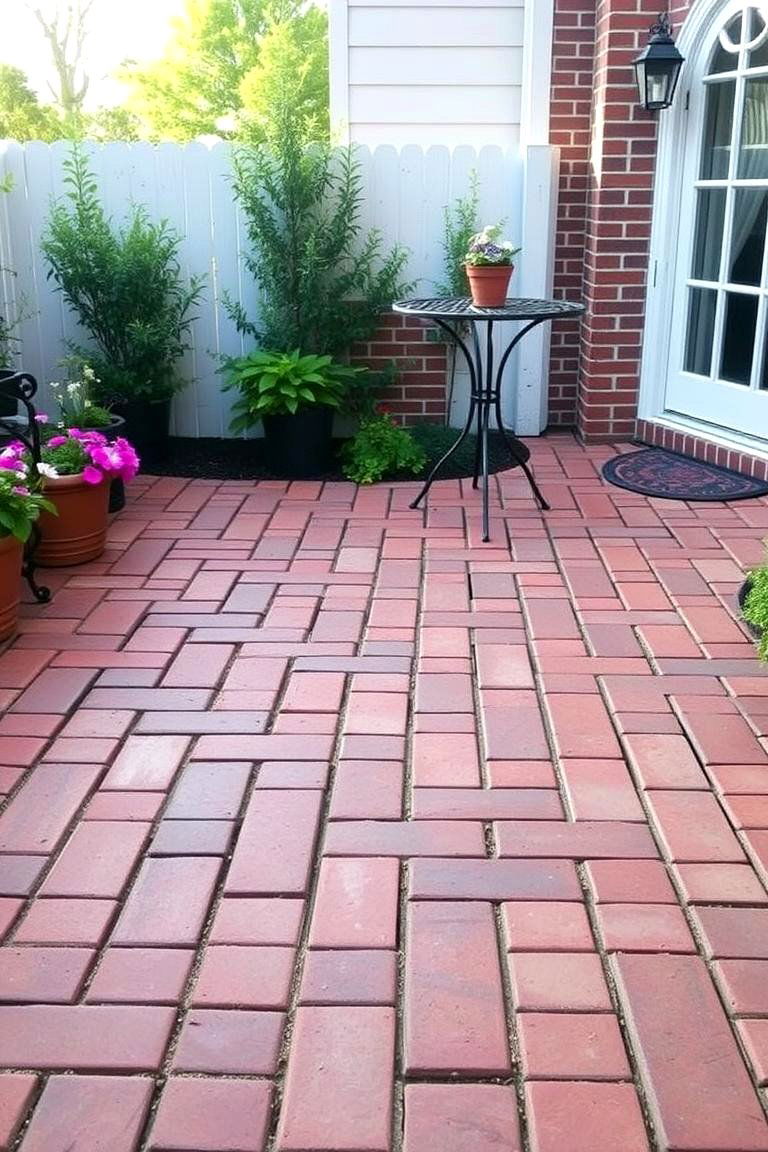 Elegant Brick Pavers - 24 Patio Flooring Ideas