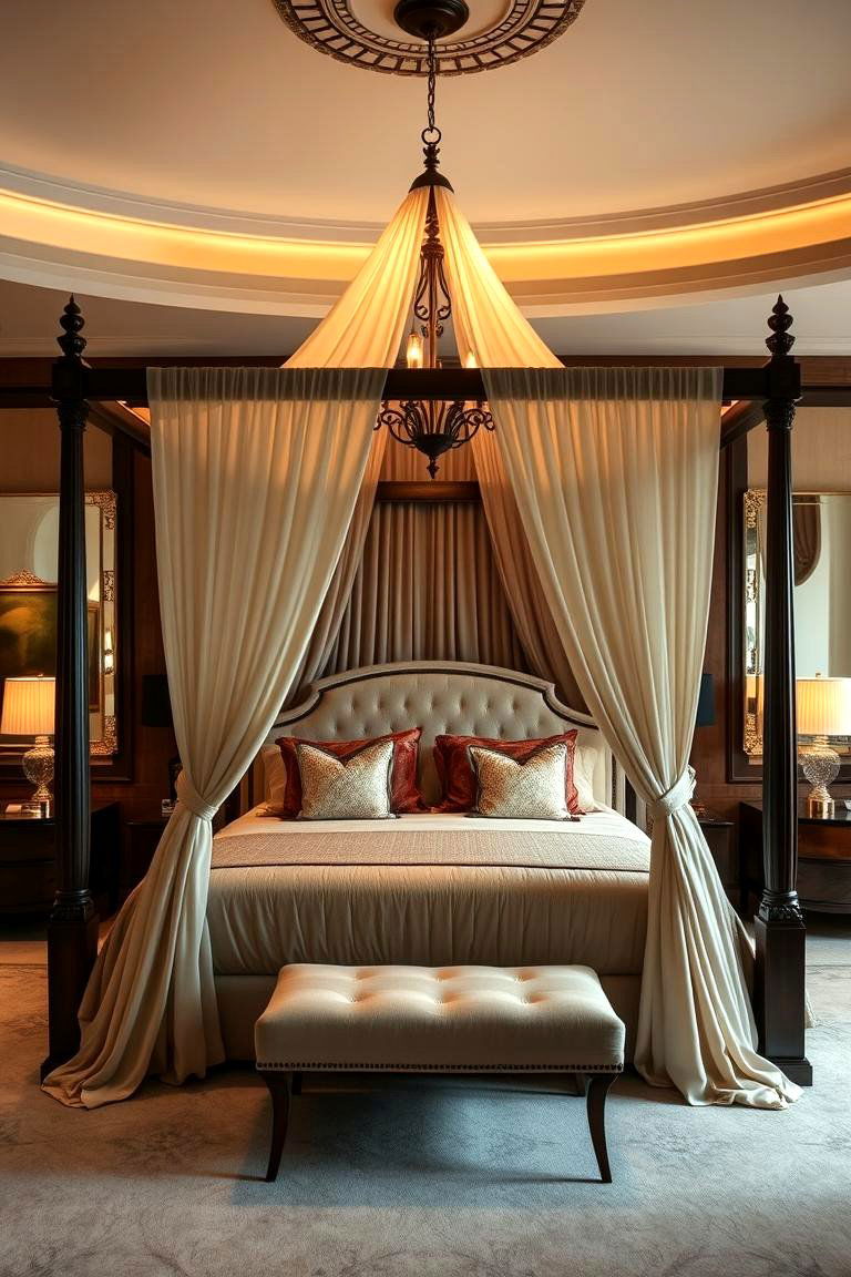 Elegant Canopy Bed for a Touch of Luxury - 24 Master Bedroom Ideas