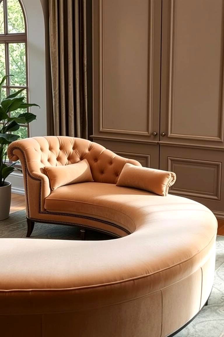 Elegant Chaise Seating Arrangement - 24 Bedroom Seating Area Ideas