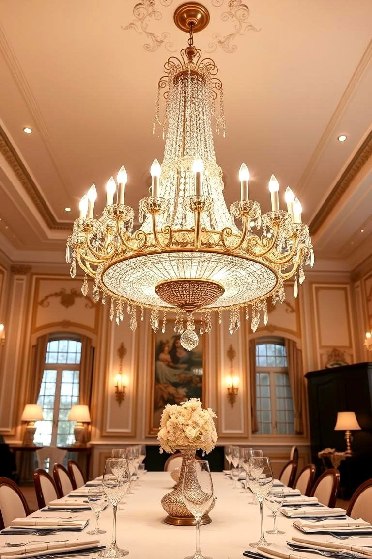 Elegant Chandelier Lighting - 24 Dining Room Lighting Ideas