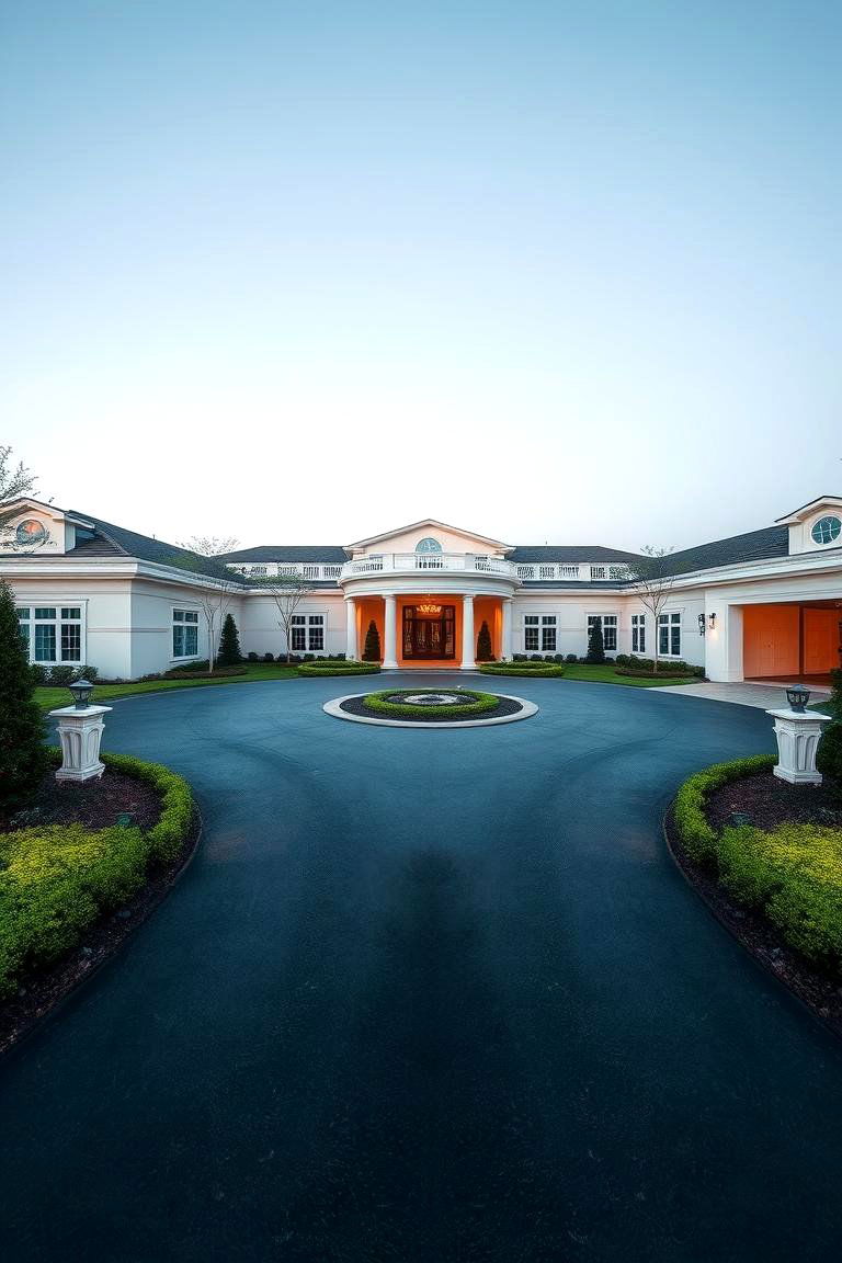Elegant Circular Drive - 24 driveway entrance ideas