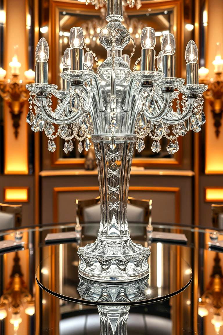Elegant Crystal Accents - 24 Graduation Centerpiece Ideas