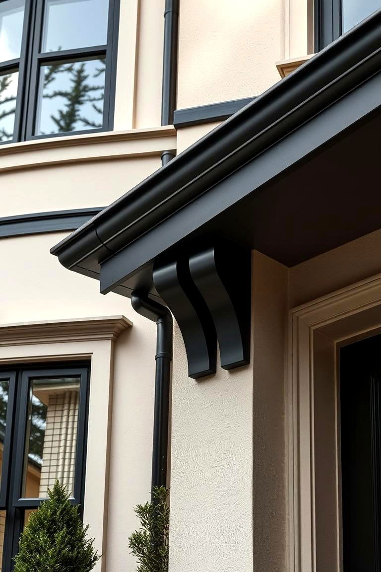 Elegant Detailing with a Subtle Contrast - 24 beige and black house exterior ideas