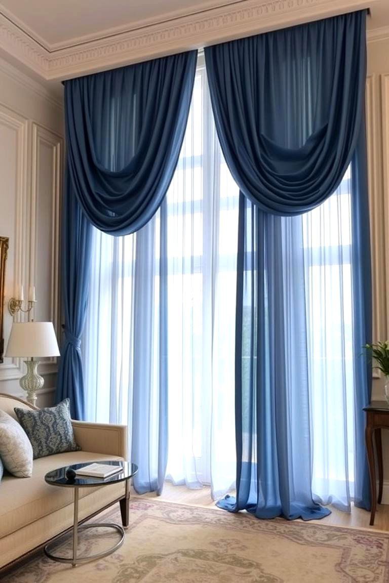 Elegant Drapery and Curtains - 24 Formal Living Room Ideas