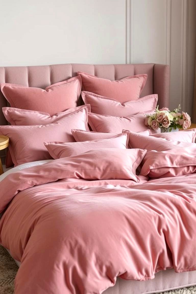 Elegant Dusty Rose Bedding - 24 Dusty Rose Bedroom Ideas