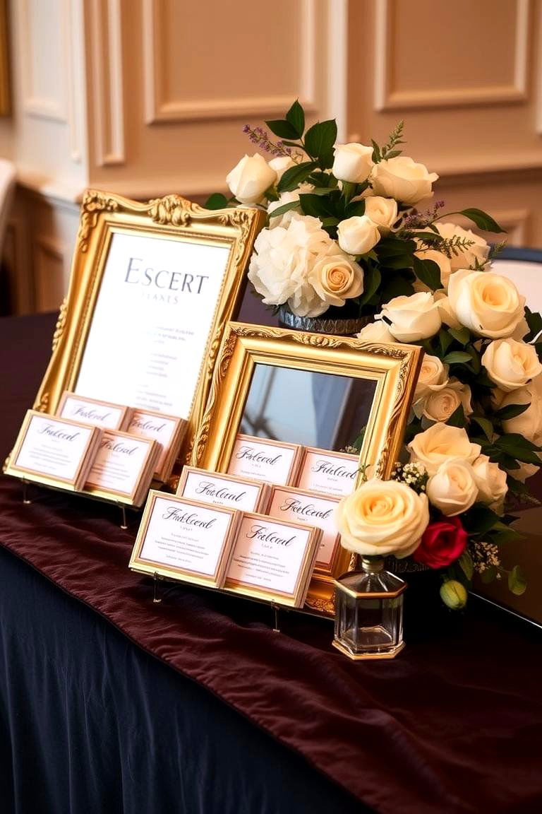 Elegant Escort Card Displays - 24 Glamorous Wedding Ideas