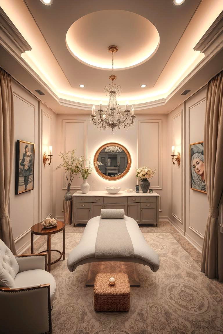 Elegant Facial Room Sanctuary - 24 Facial Room Ideas