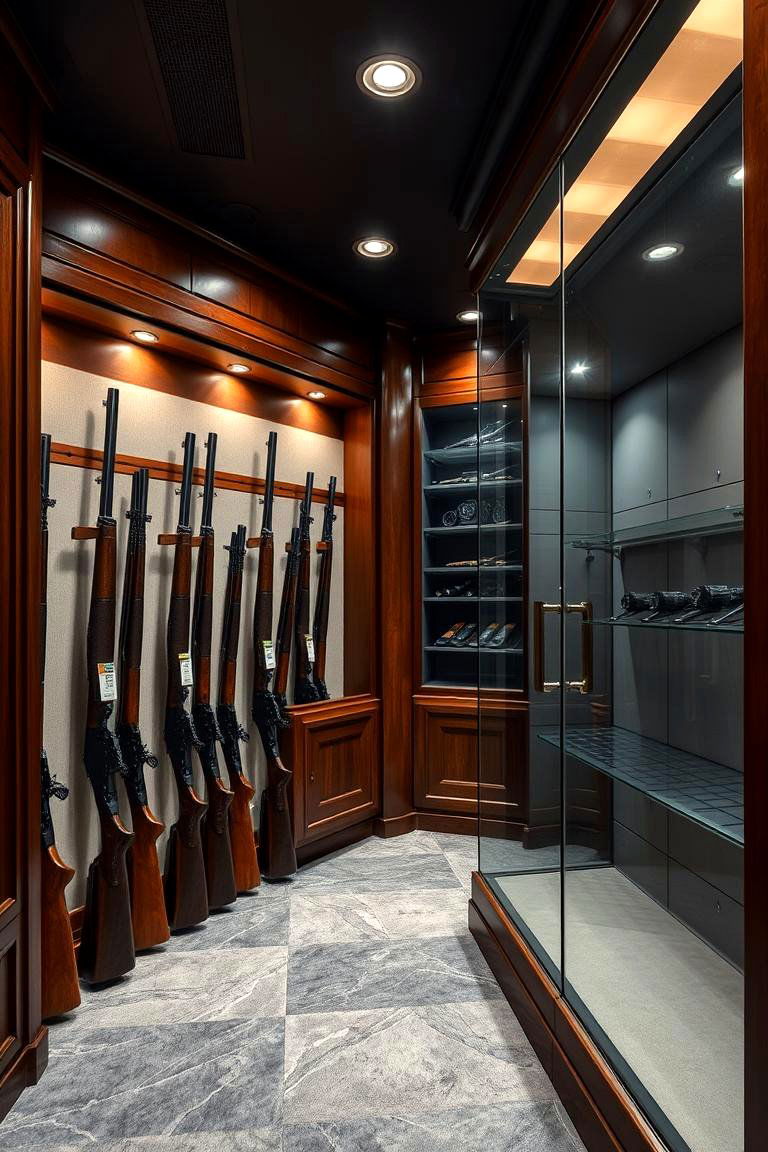 Elegant Finishes Gun Room - 24 Gun Room Ideas
