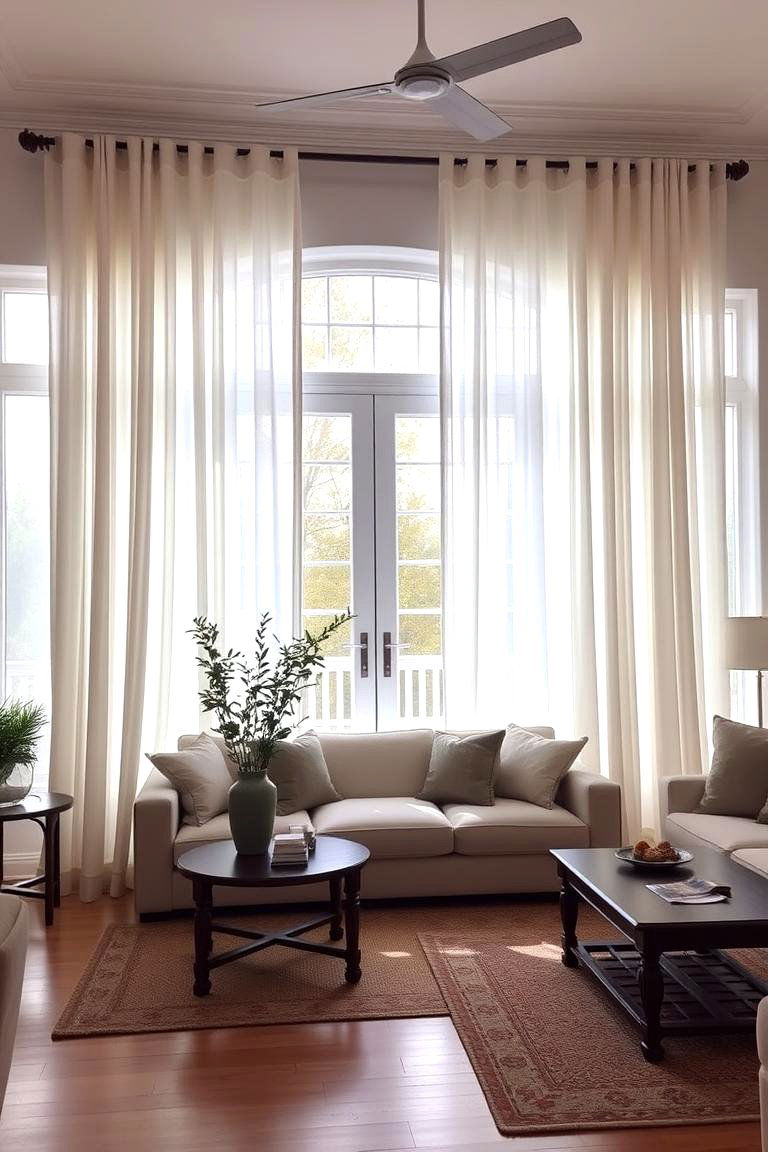 Elegant Floor to Ceiling Drapes - 24 Sliding Door Curtain Ideas