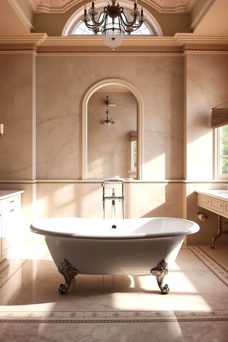Elegant Freestanding Bathtubs - 24 Spanish Style Bathroom Ideas