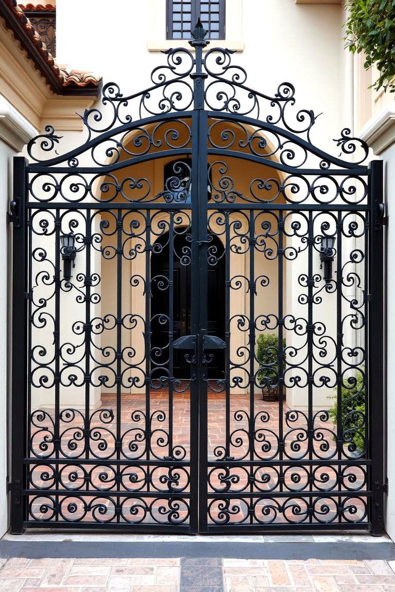 Elegant Gate Designs - 24 spanish style home exterior ideas