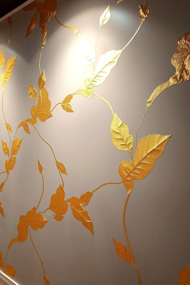 Elegant Gold Leaf Accents - 24 Wall Decor Ideas