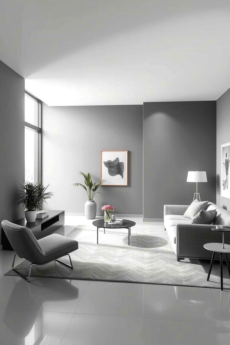 Elegant Grey Sanctuary - 24 Monochromatic Color Schemes for Rooms