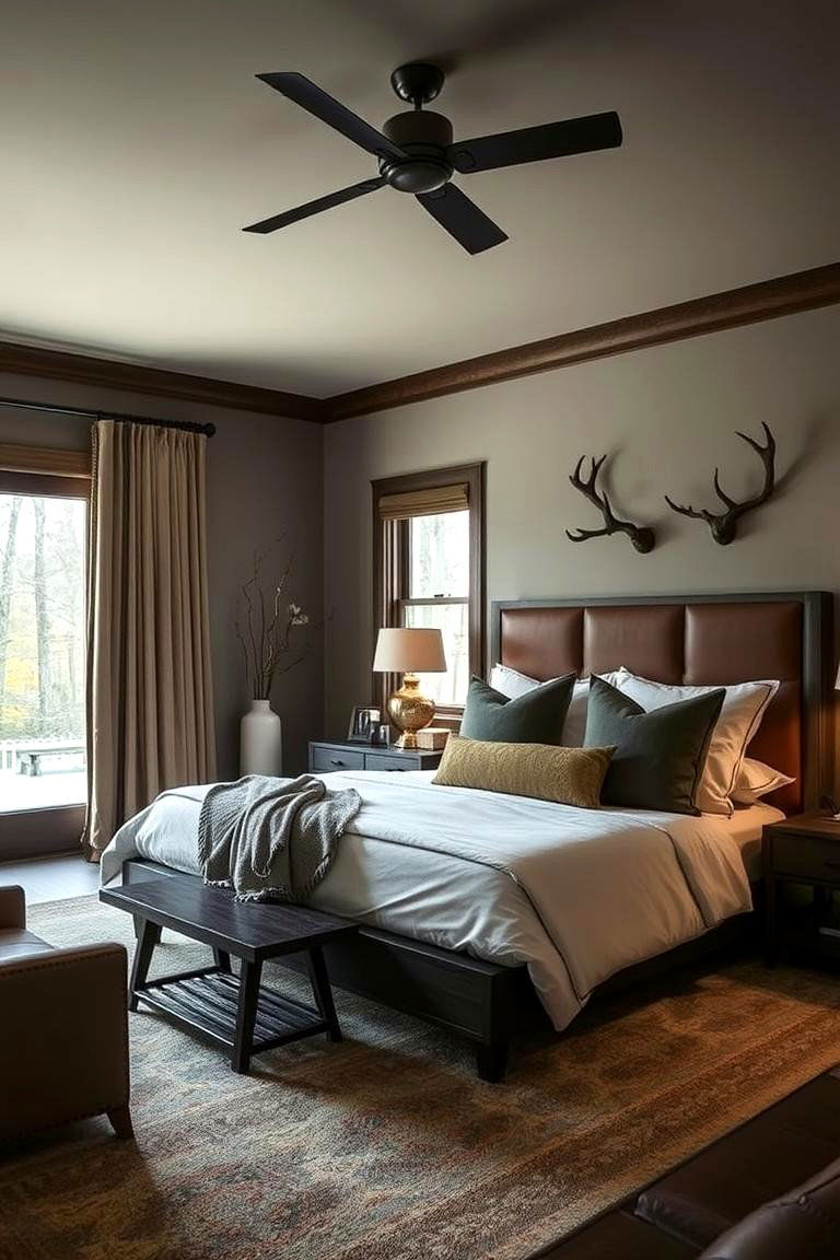 Elegant Hunting Retreat - 24 Hunting Bedroom Ideas