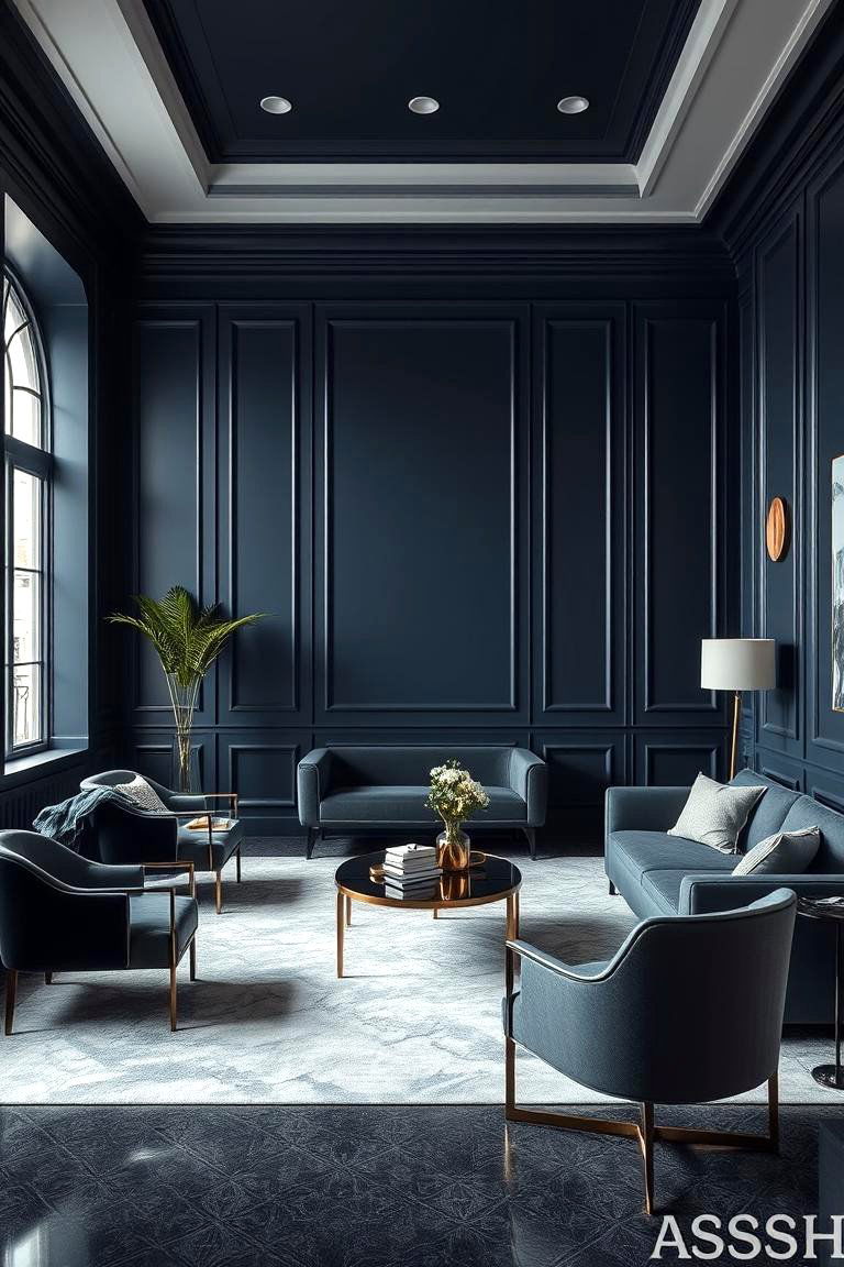 Elegant Indigo Ambience - 24 Moody Blue Bedroom Ideas